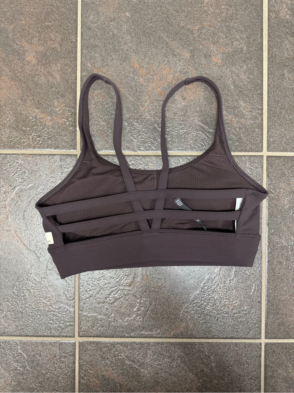 Vuori Yosemite Longline Sports Bra Strappy Back Sangria Purple Small VW1192